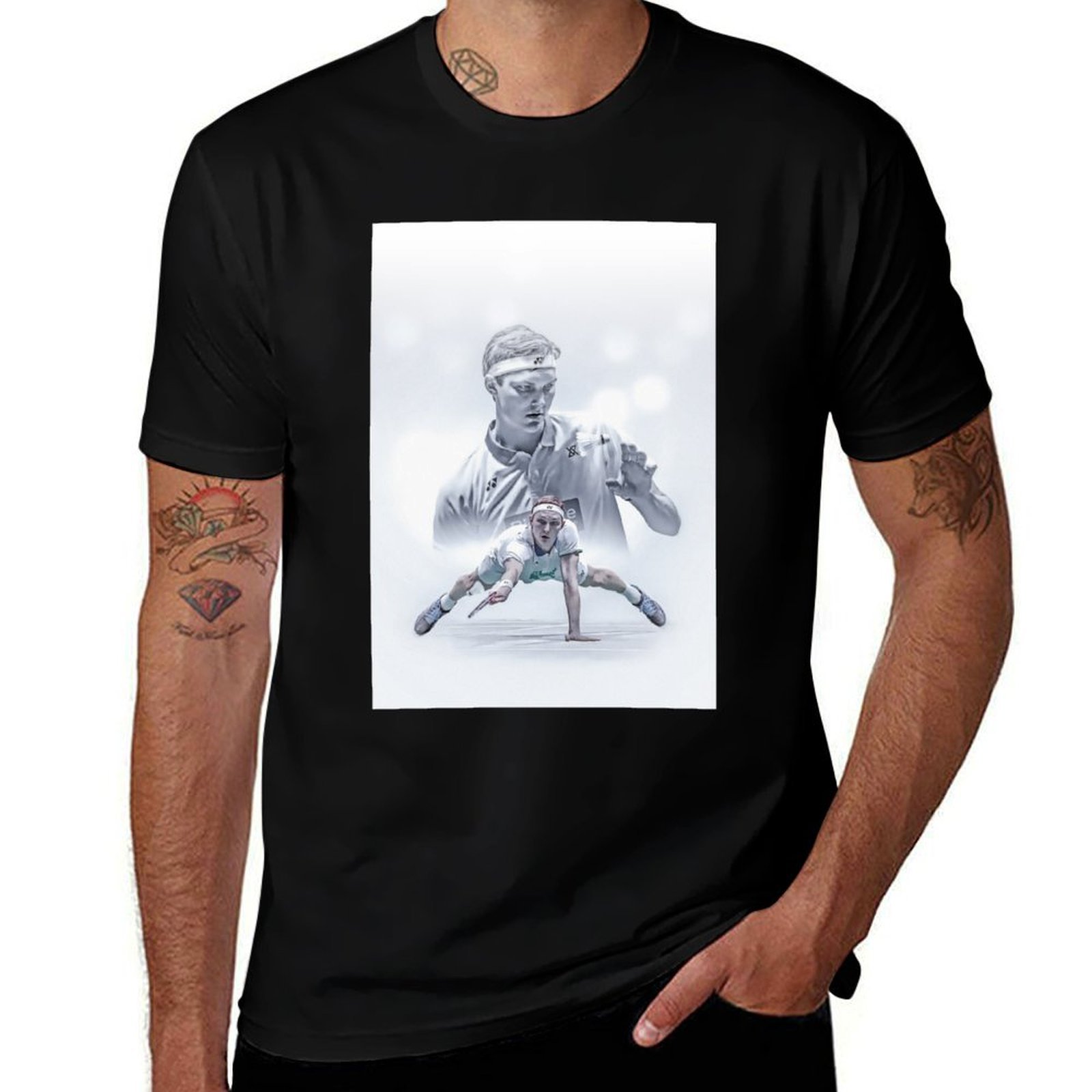 Badminton Denmark - Viktor Axelsen - Denmark Badminton T-Shirt