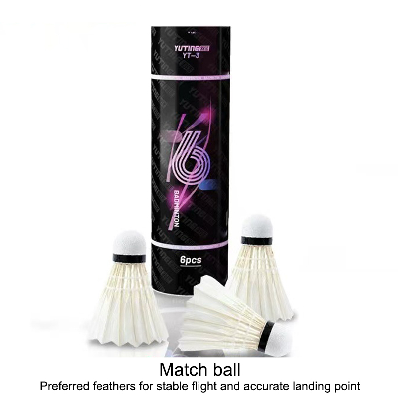 3/6Pcs White Goose Feather Bad - Badminton Event ulasan dan harga