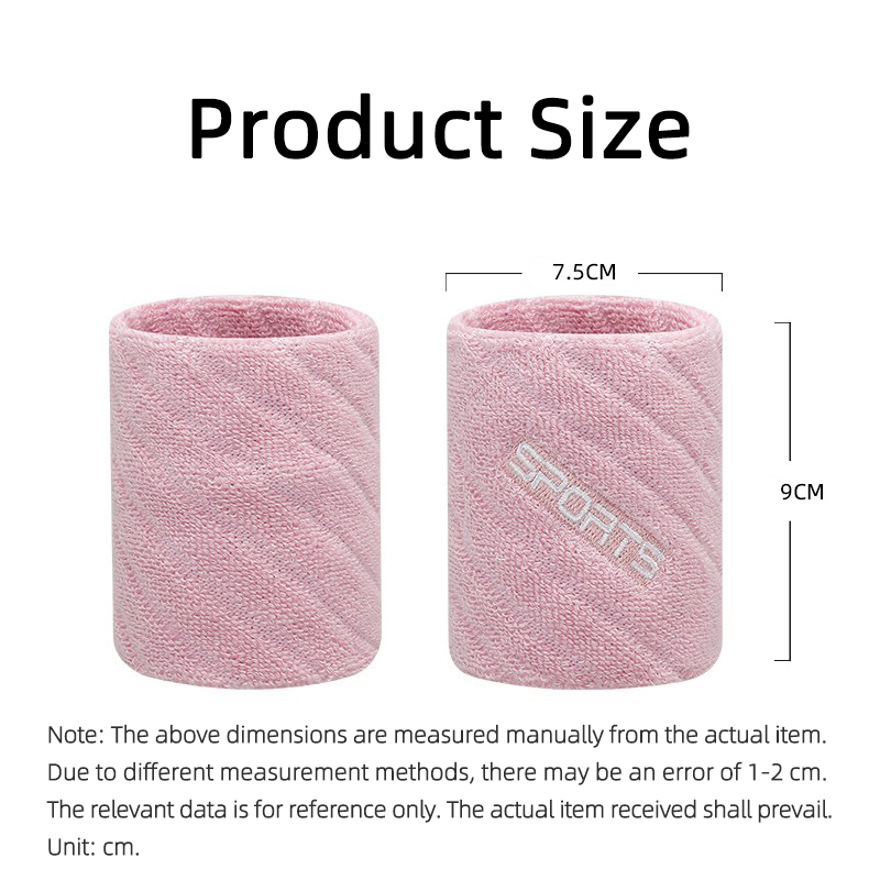 1 Pairs Cotton Elastic Wristba - Wristband Pair Sweat ulasan dan harga