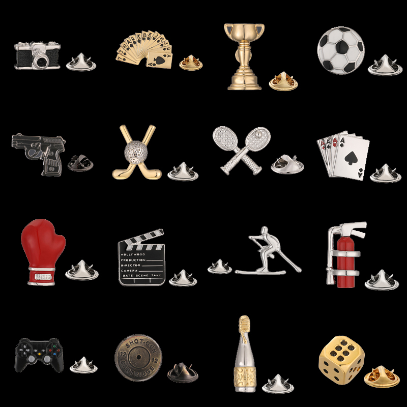 Men's brooch sports poker dice - Badminton Icon ulasan dan harga