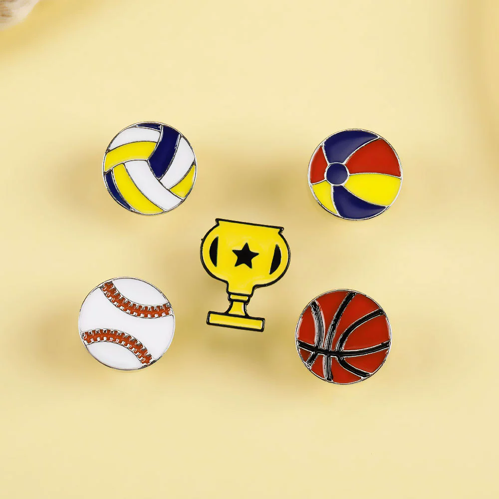 Creative Ball Games Enamel Pin - Badminton Icon ulasan dan harga