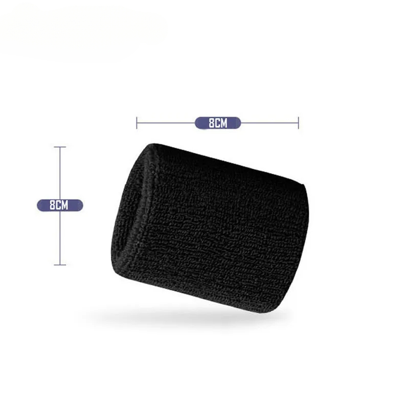 1 Pair Sport Wristbands Cotton - Wristband Pair Sweat ulasan dan harga