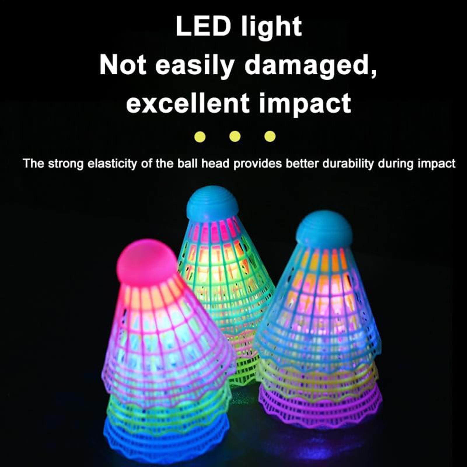 3pcs LED Badminton Shuttlecock - Badminton Event ulasan dan harga