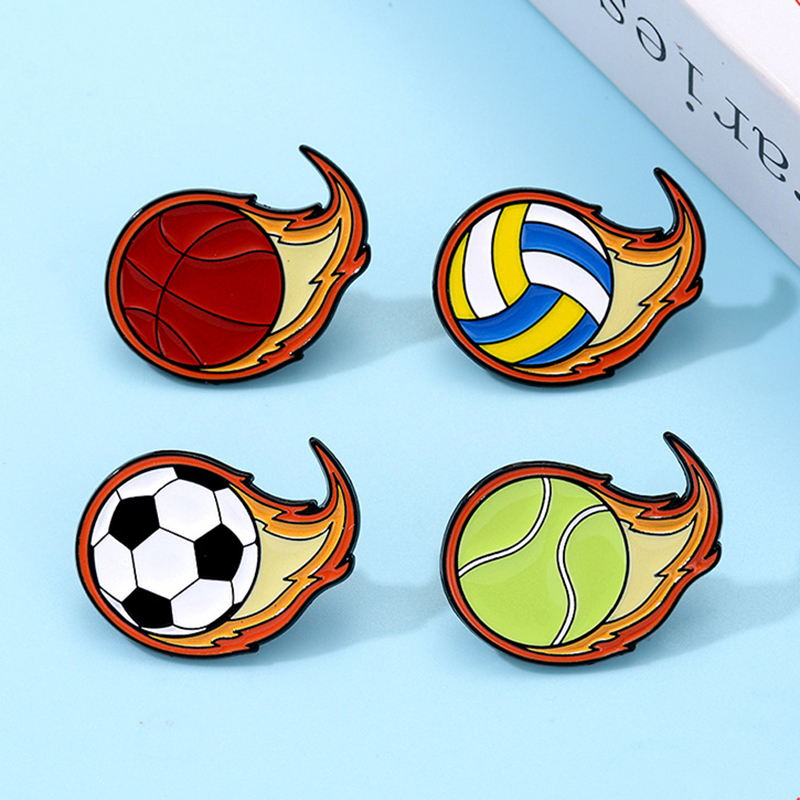 New Cute Hot Fire Football Bas - Badminton Icon ulasan dan harga