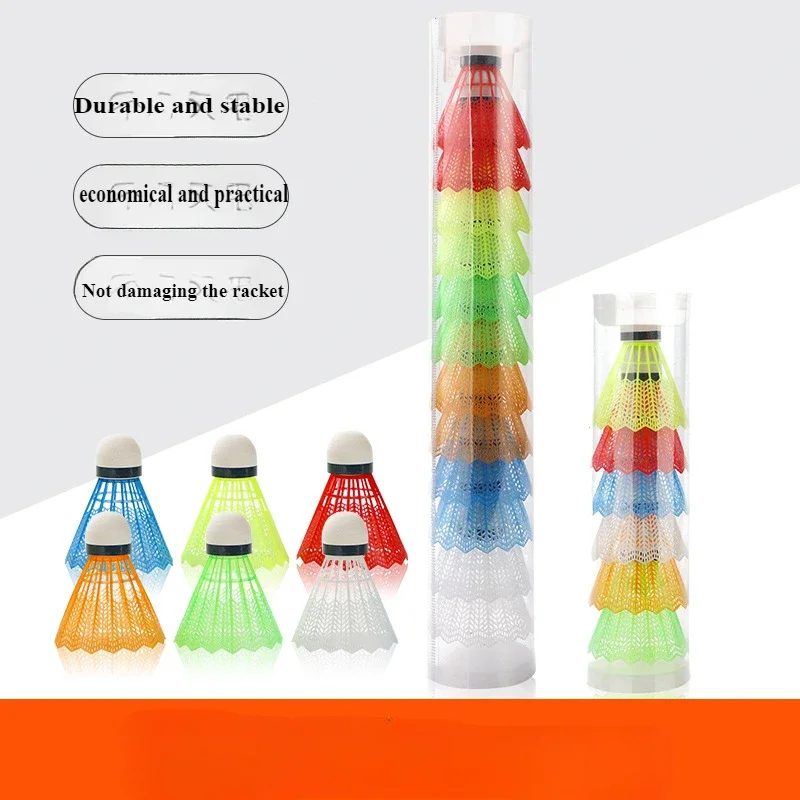 12 Pcs/Set Colorful Shuttlecoc - Badminton Event ulasan dan harga