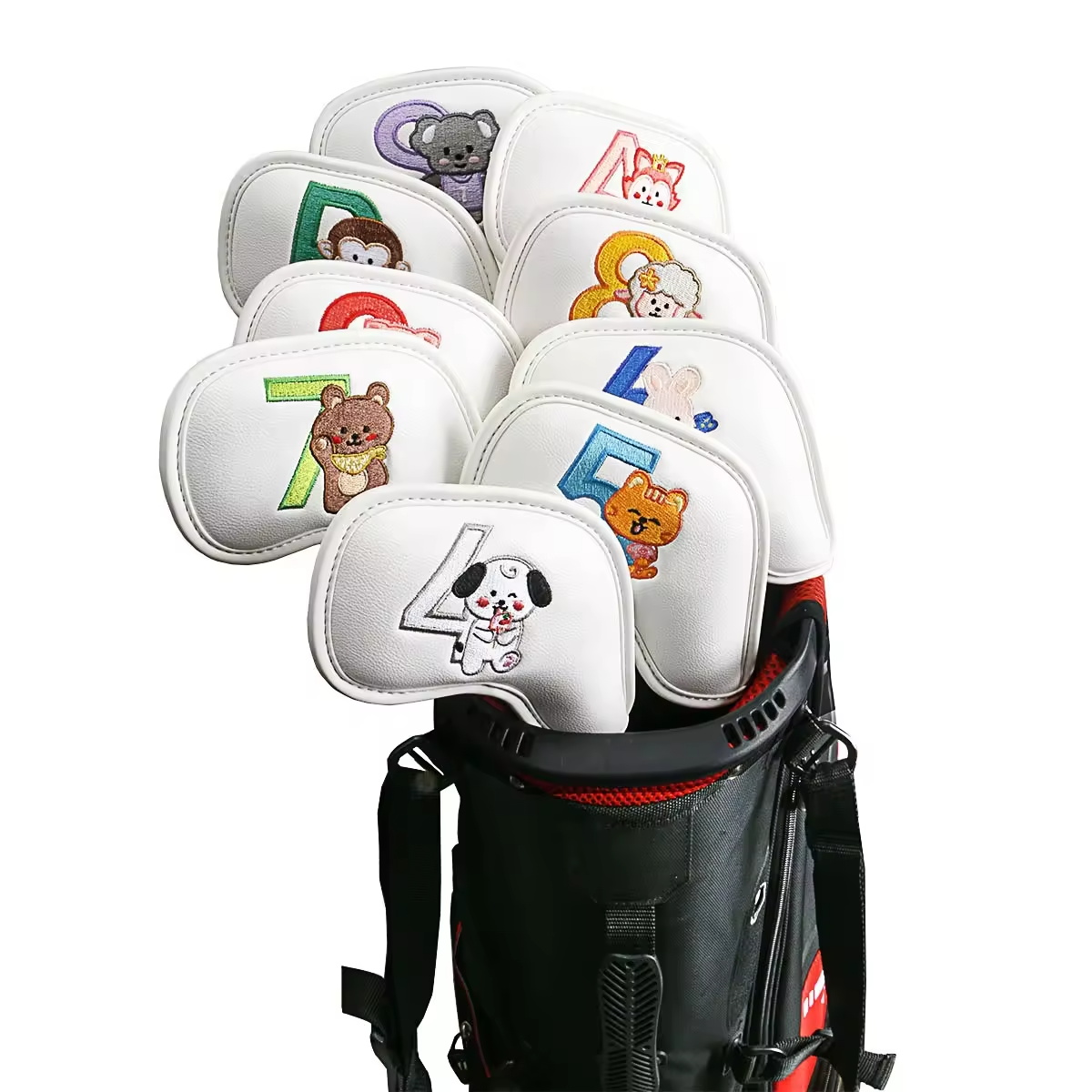 9Pcs Cute Cartoon Animal Golf  - Badminton Club ulasan dan harga